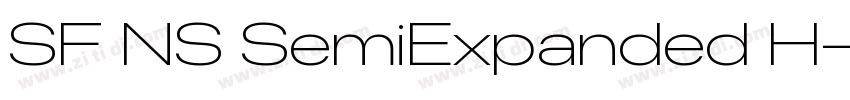 SF NS SemiExpanded H字体转换